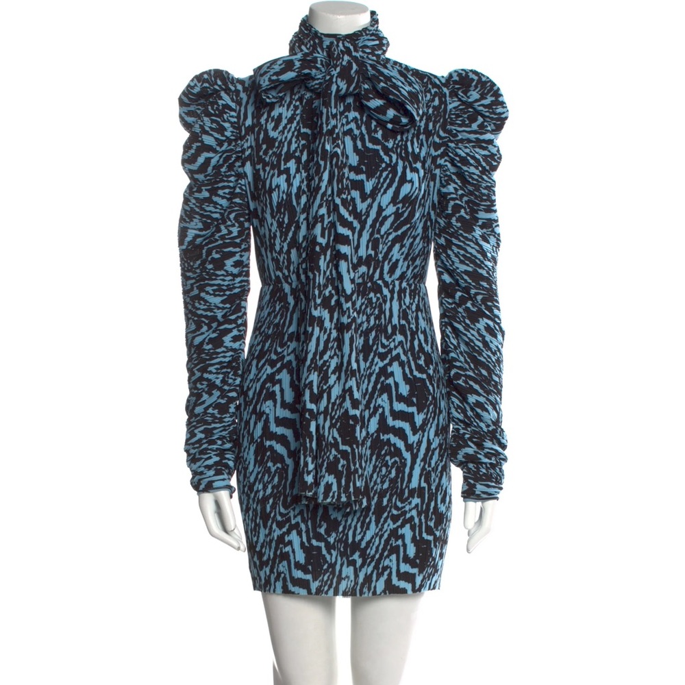 Solace London Animal Print Mini Dress